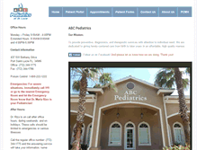 Tablet Screenshot of abcpediatricsofstlucie.com